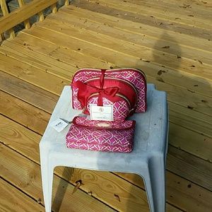 Adrienne Vittadini 4 piece cosmetic bag set NWT
